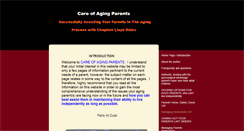 Desktop Screenshot of careofagingparents.com